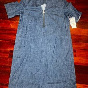 Anne Klein Blue Denim Dress
